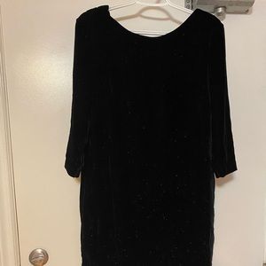 NWT Black Velvet Dress